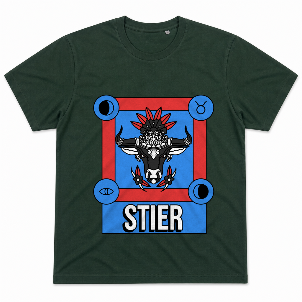 Stier bunt — Bottle Green
