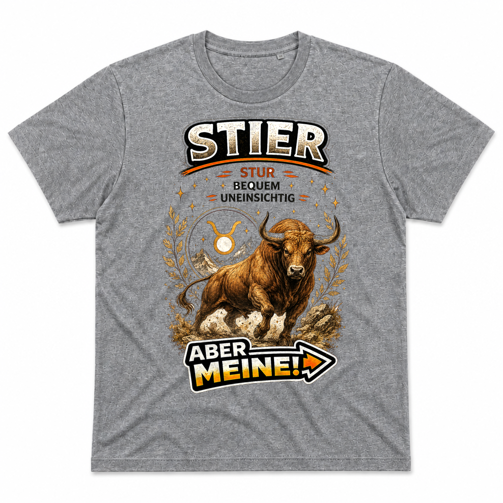 Stier meine — Graumeliert