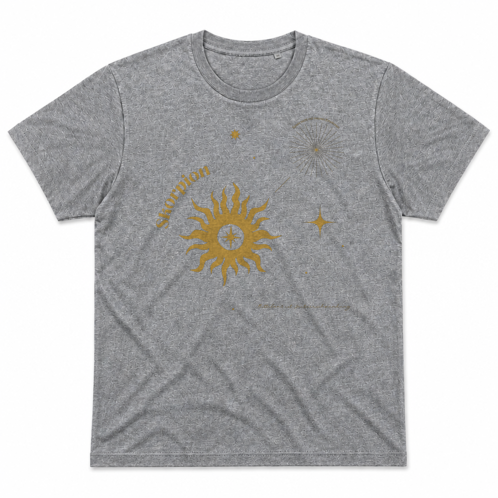 Skorpion Sonne — Graumeliert