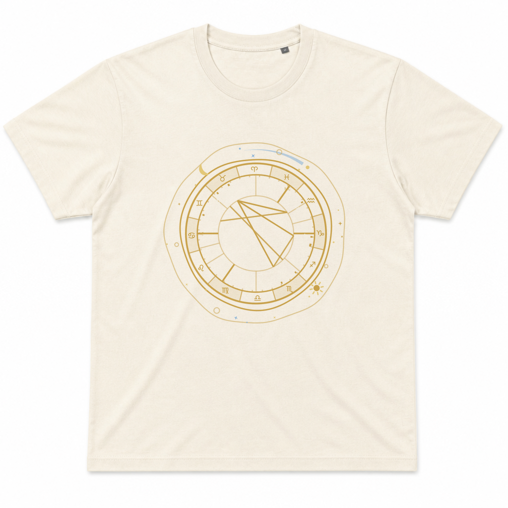 Dein Sternenhimmel – Geburtshoroskop-Shirt — Natural
