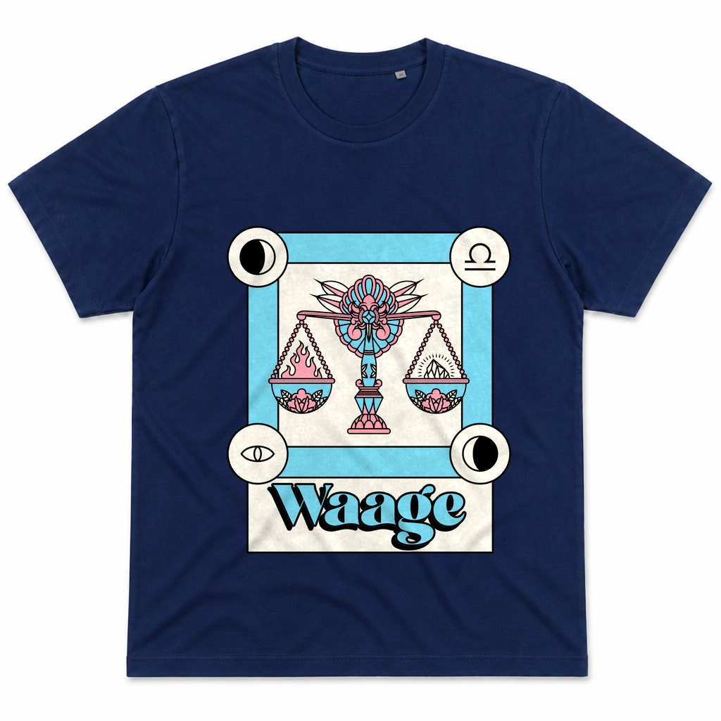 Waage bunt — Navy