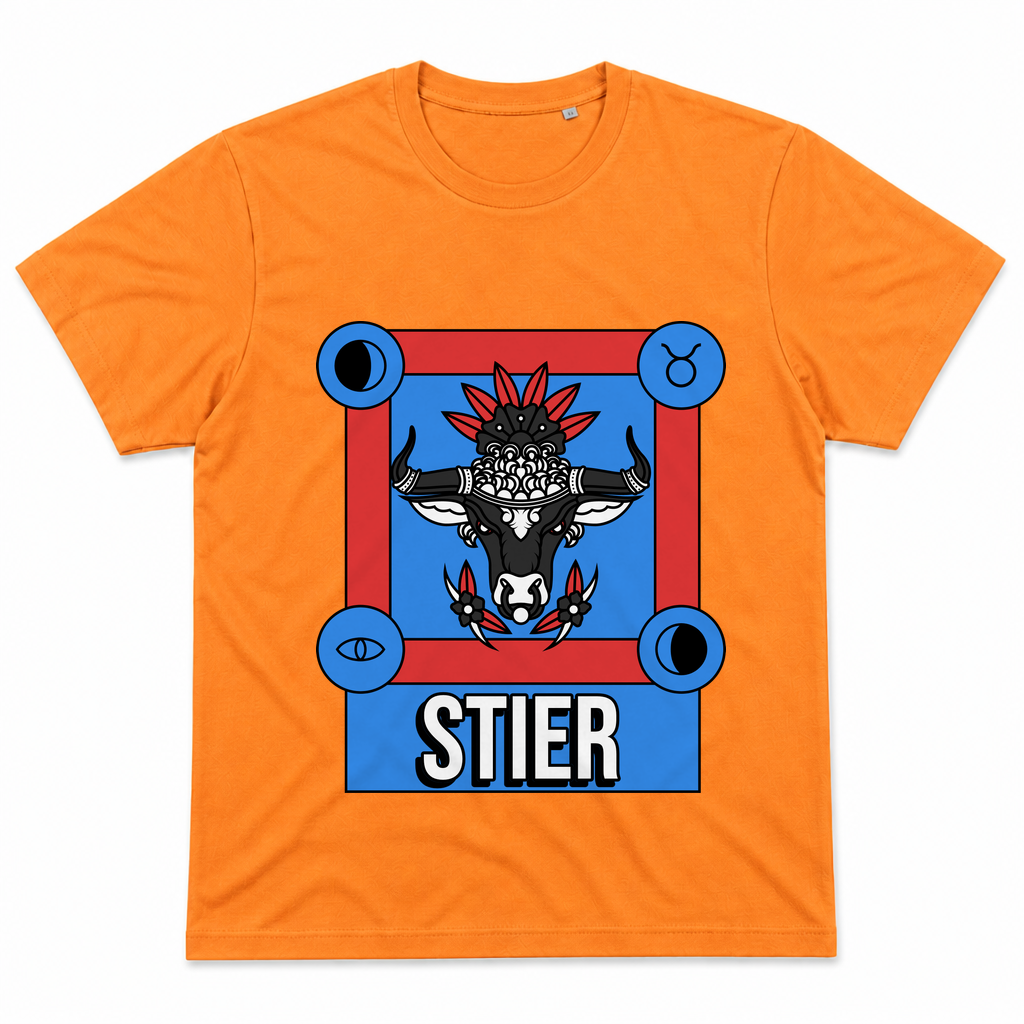 Stier bunt — Orange