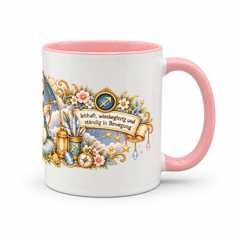 Baby Becher Schütze — Rosa/Weiß