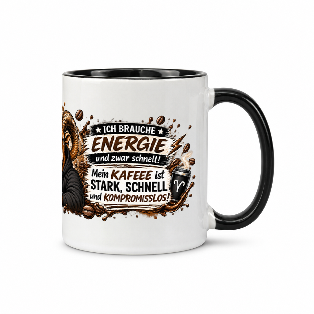 Widdertasse Kaffee — Schwarz/Weiß