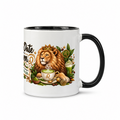 Löwetassee Kaffee — Schwarz/Weiß