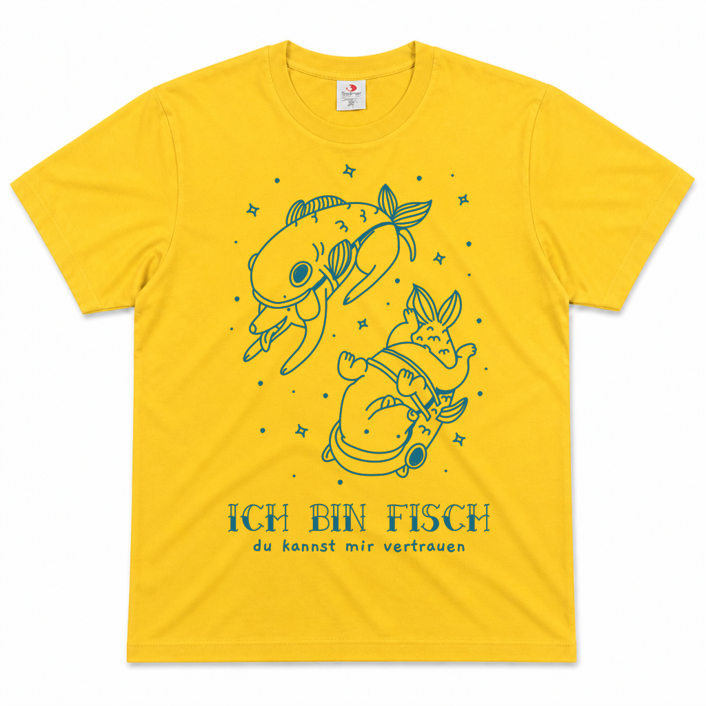 Fische türkis — Sunflower Yellow