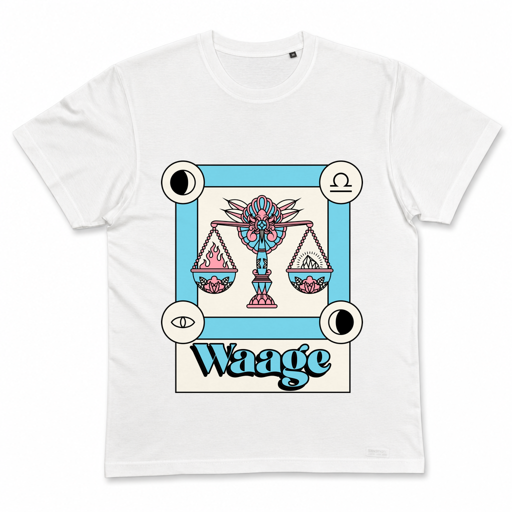 Waage bunt — Weiß