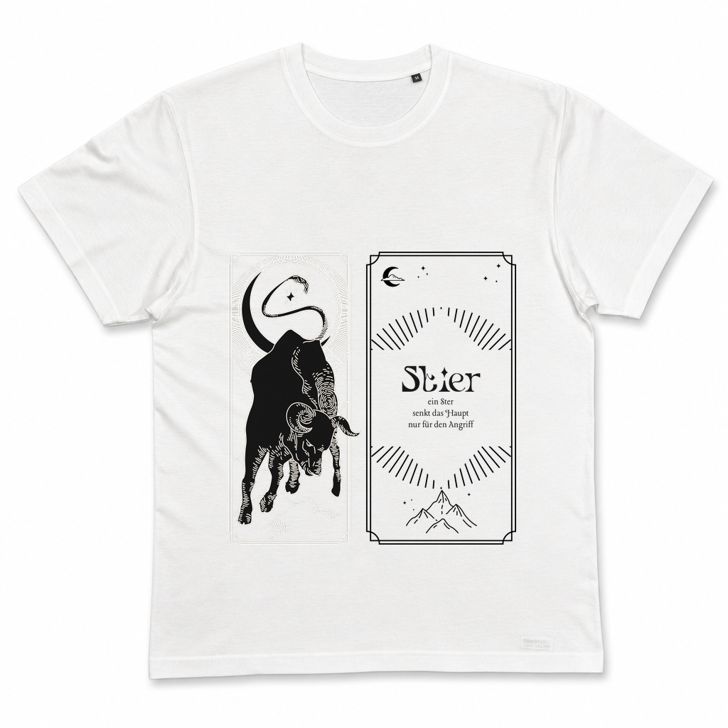 Stier Angriff — Weiß