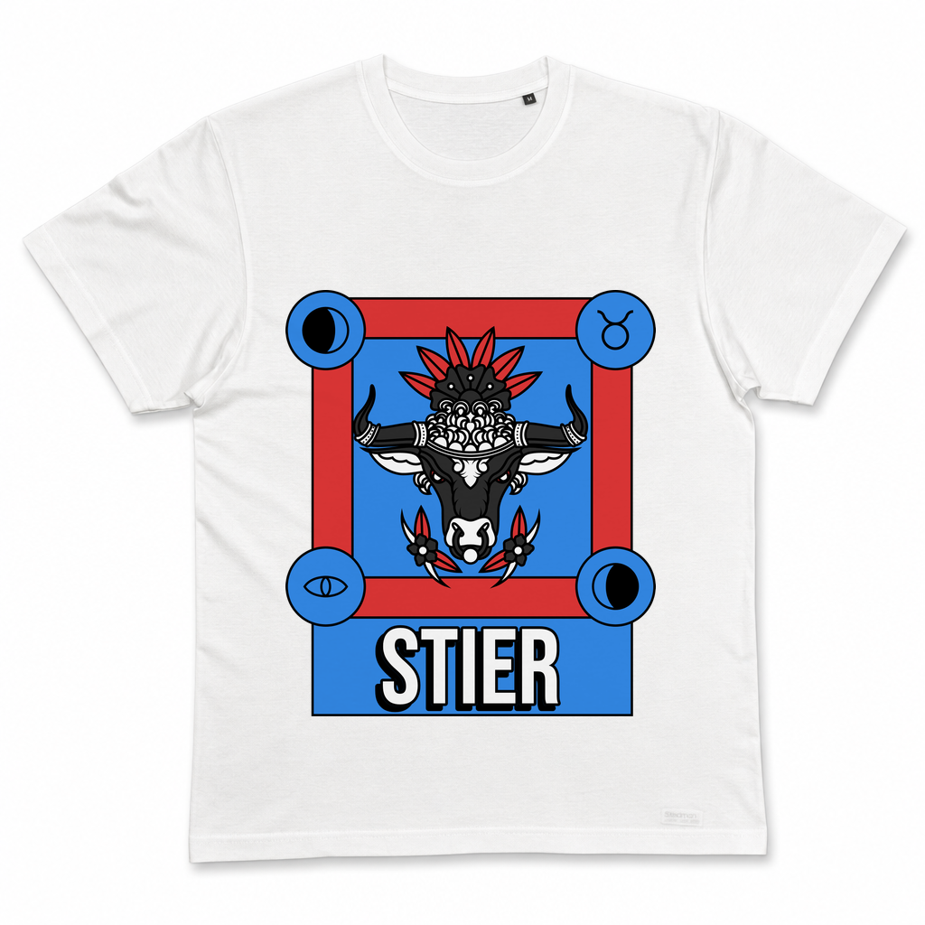 Stier bunt — Weiß