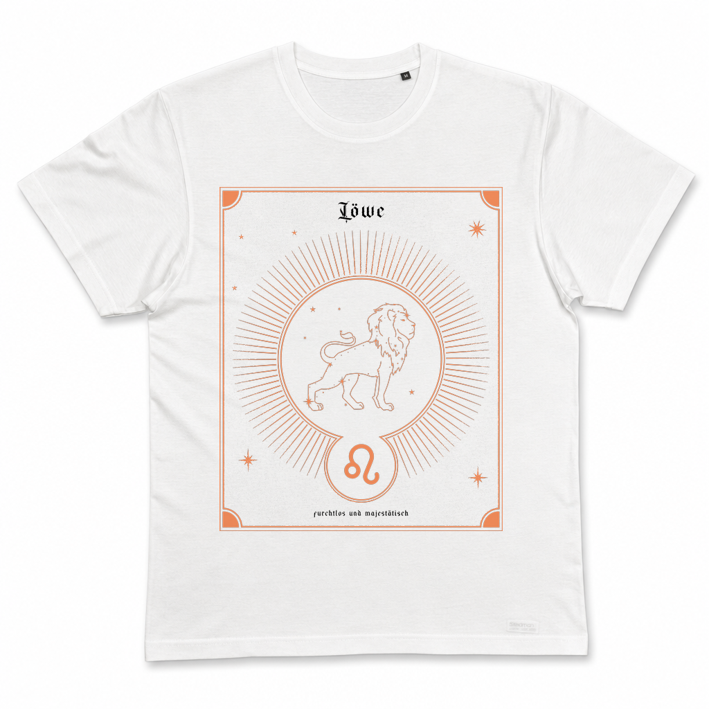 Löwe furchtlos — Weiß