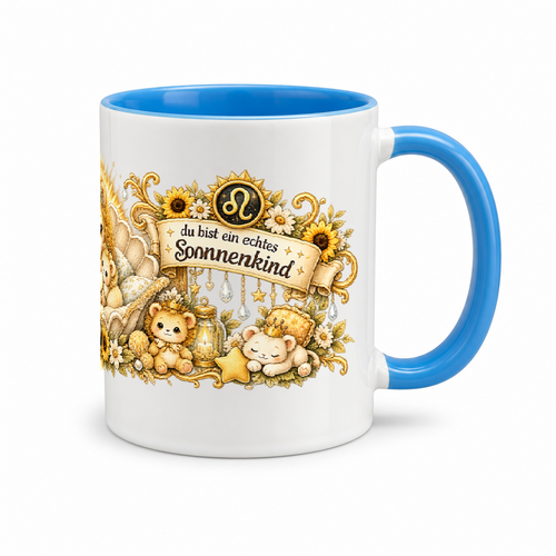Baby Becher Löwe — (Hell)Blau/Weiß