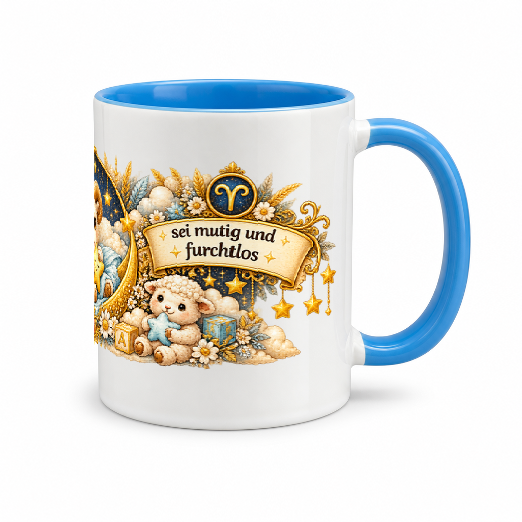 Baby Becher Widder — (Hell)Blau/Weiß