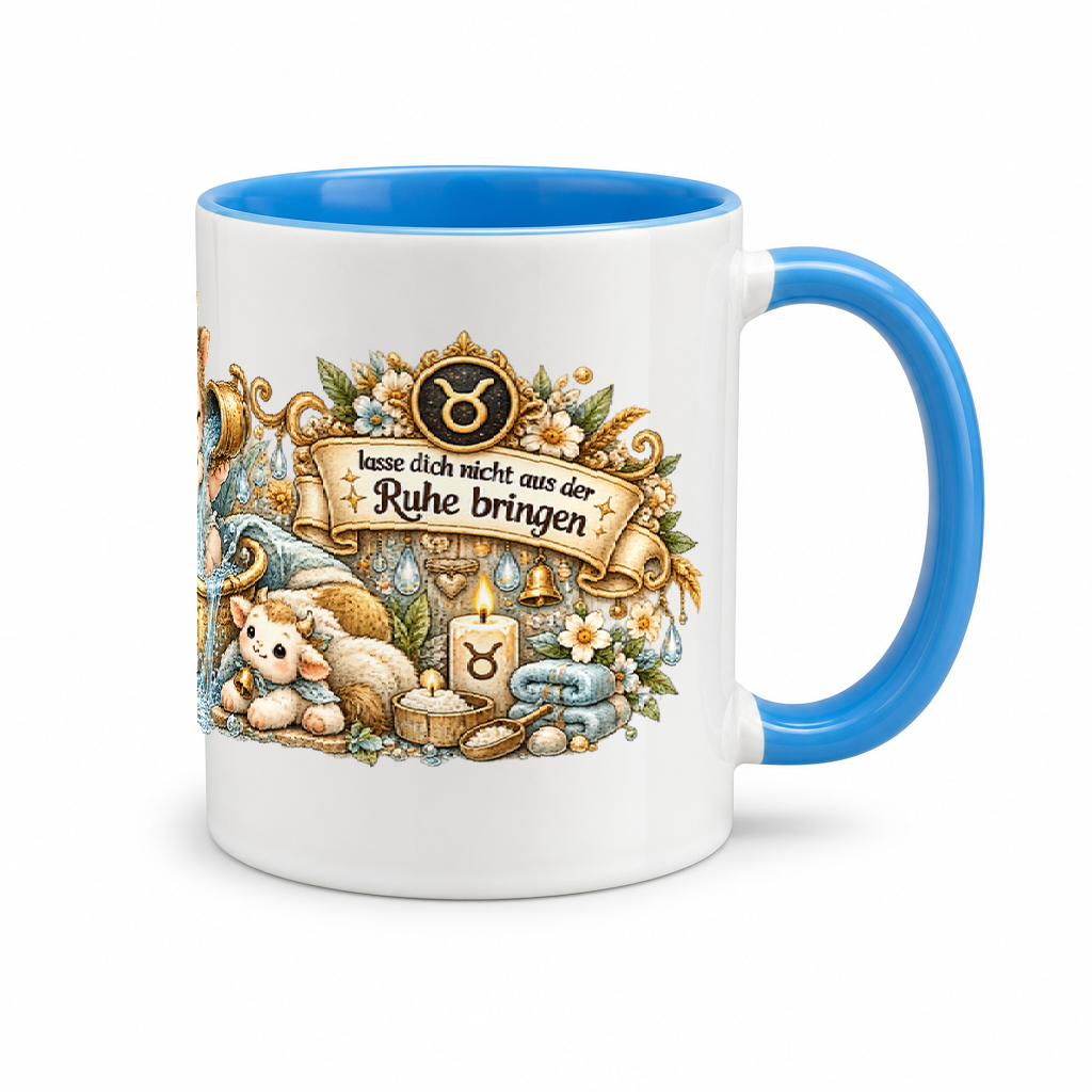 Baby Becher Stier — (Hell)Blau/Weiß