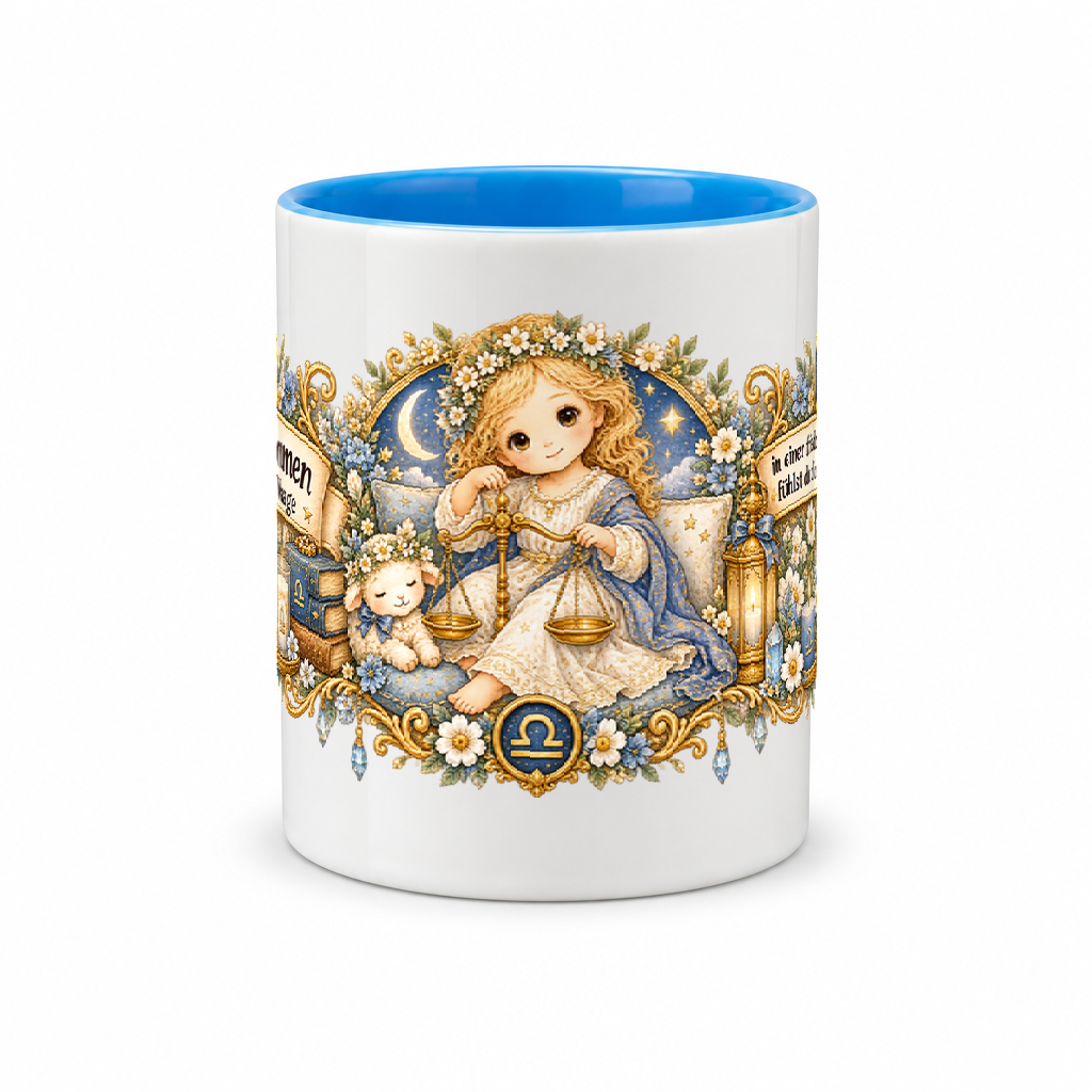 Baby Becher Waage — (Hell)Blau/Weiß (Mitte)