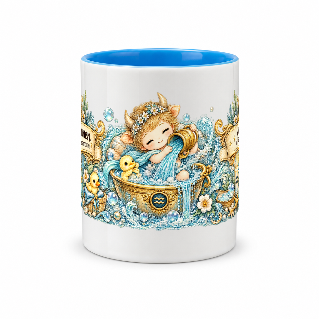 Baby Becher Wassermann — (Hell)Blau/Weiß (Mitte)