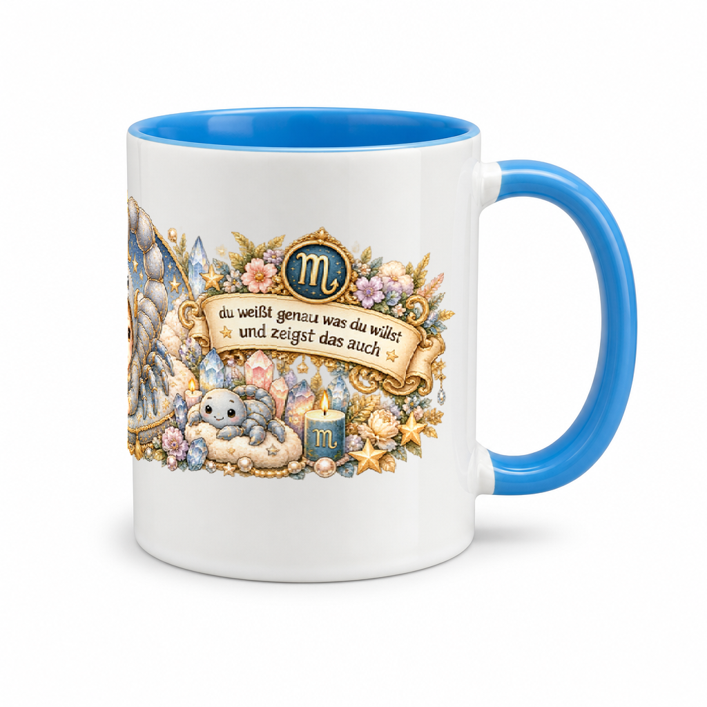 Baby Becher Skorpion — (Hell)Blau/Weiß
