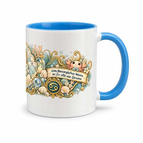 Baby Becher Krebs — (Hell)Blau/Weiß