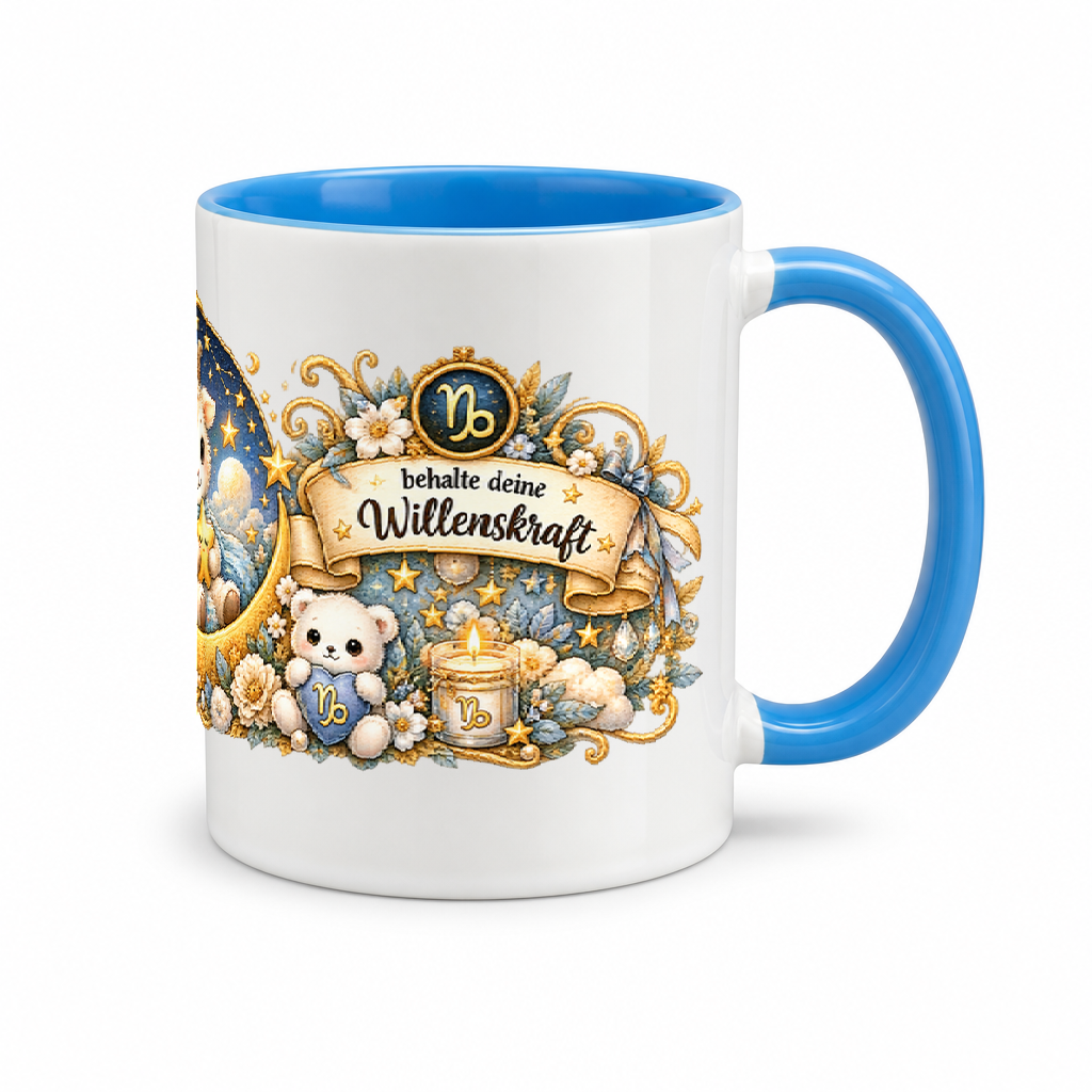 Baby Becher Steinbock — (Hell)Blau/Weiß