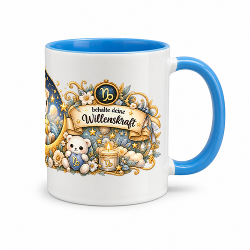 Baby Becher Steinbock — (Hell)Blau/Weiß